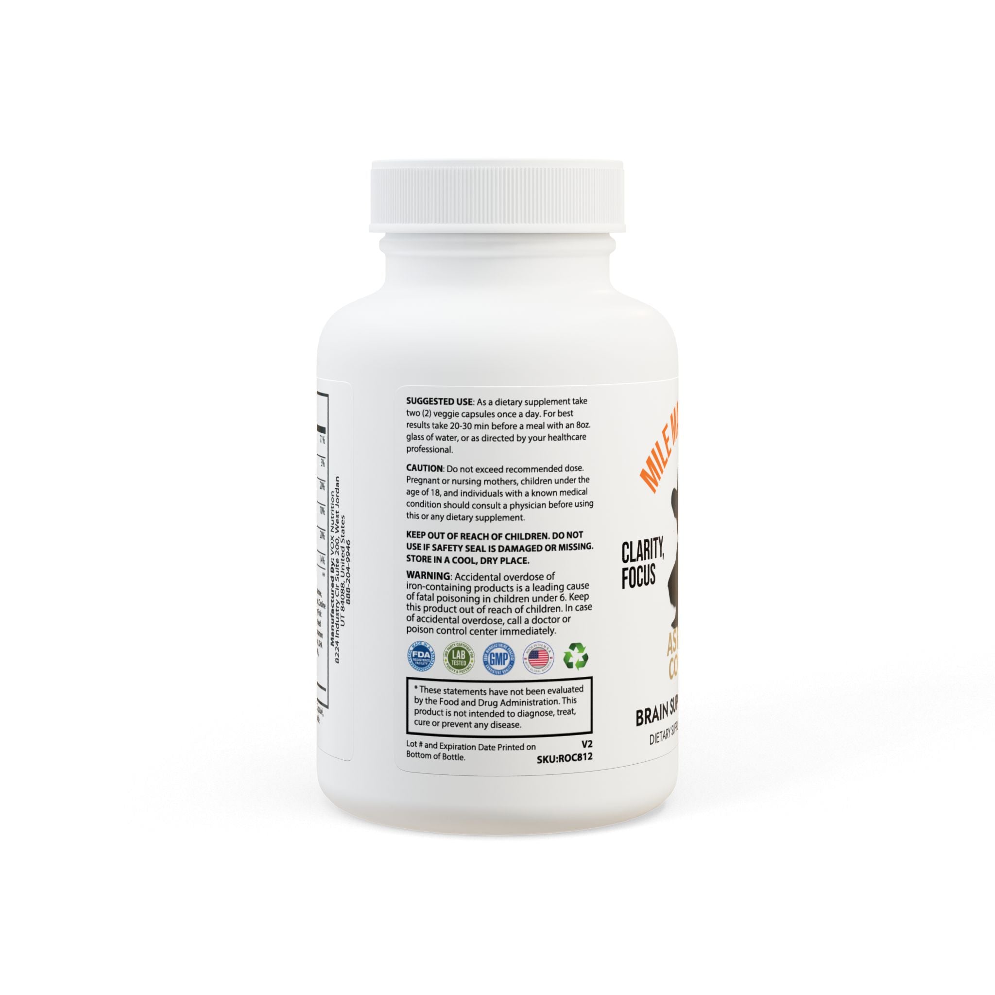 Mile Marker Mind. Brain Support Complex (60 Capsules)