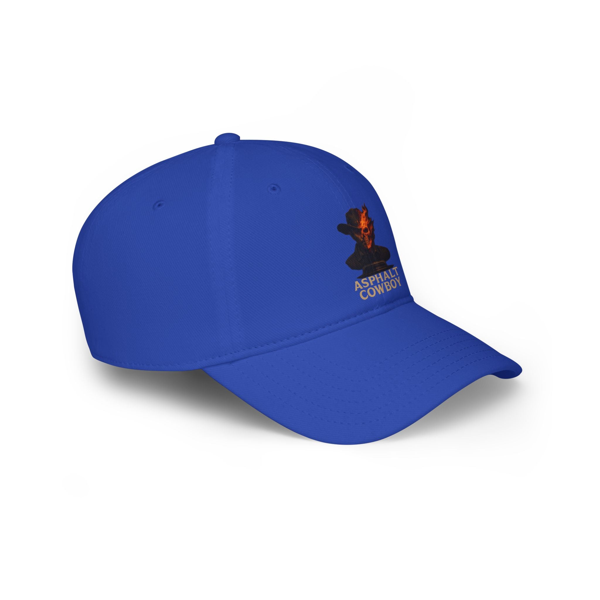 Asphalt Cowboy Flaming Skull Cap