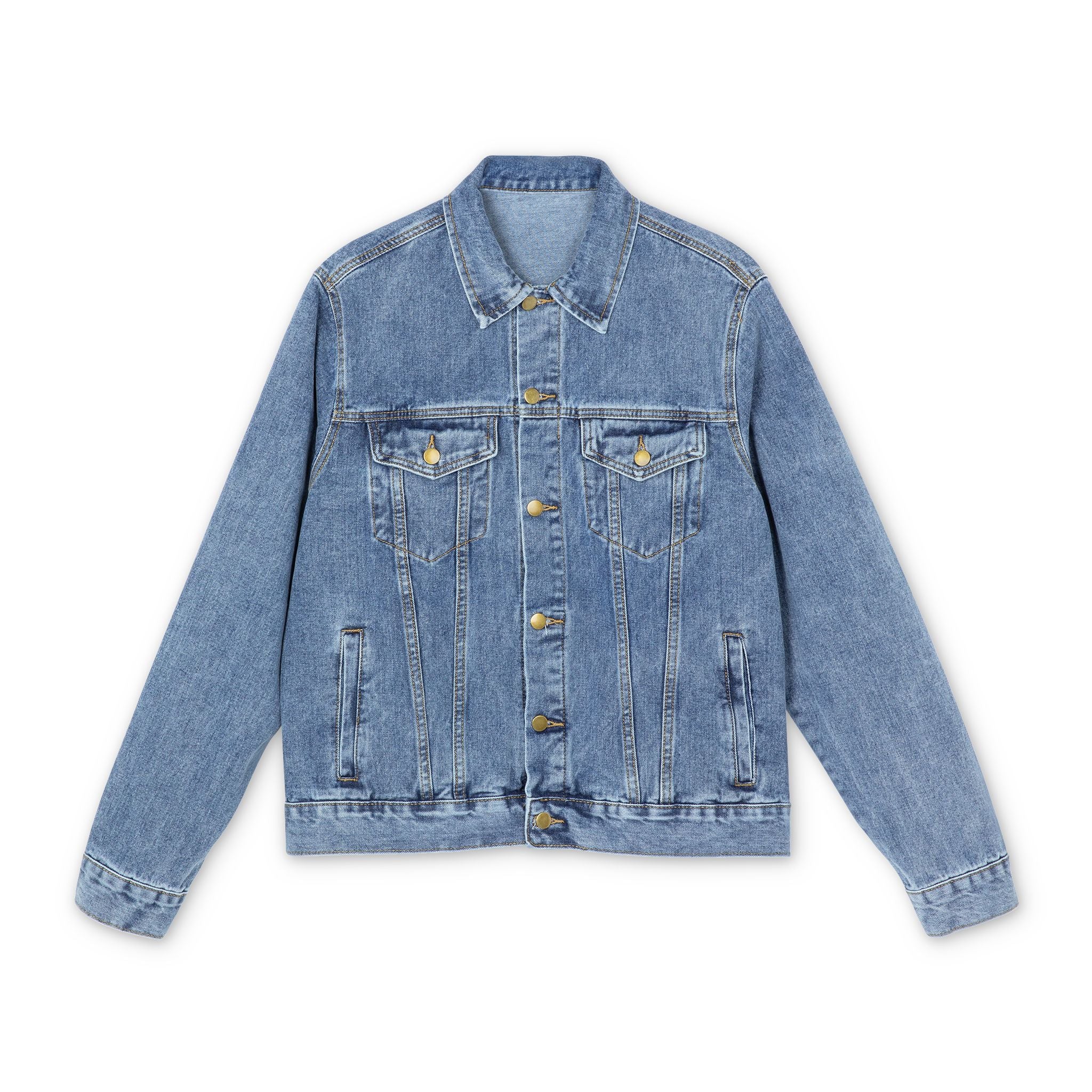 His will my wheels  Men's Denim Jacket