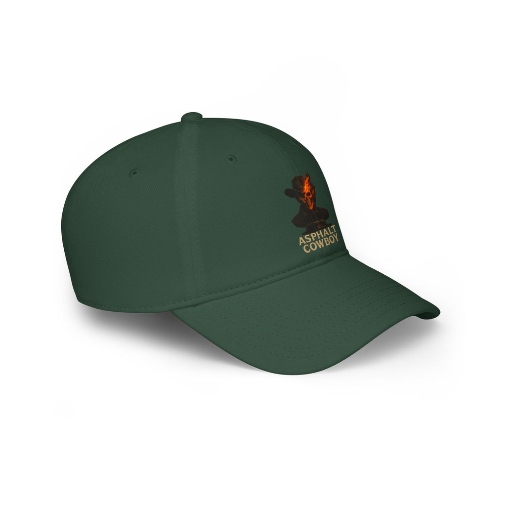 Asphalt Cowboy Flaming Skull Cap