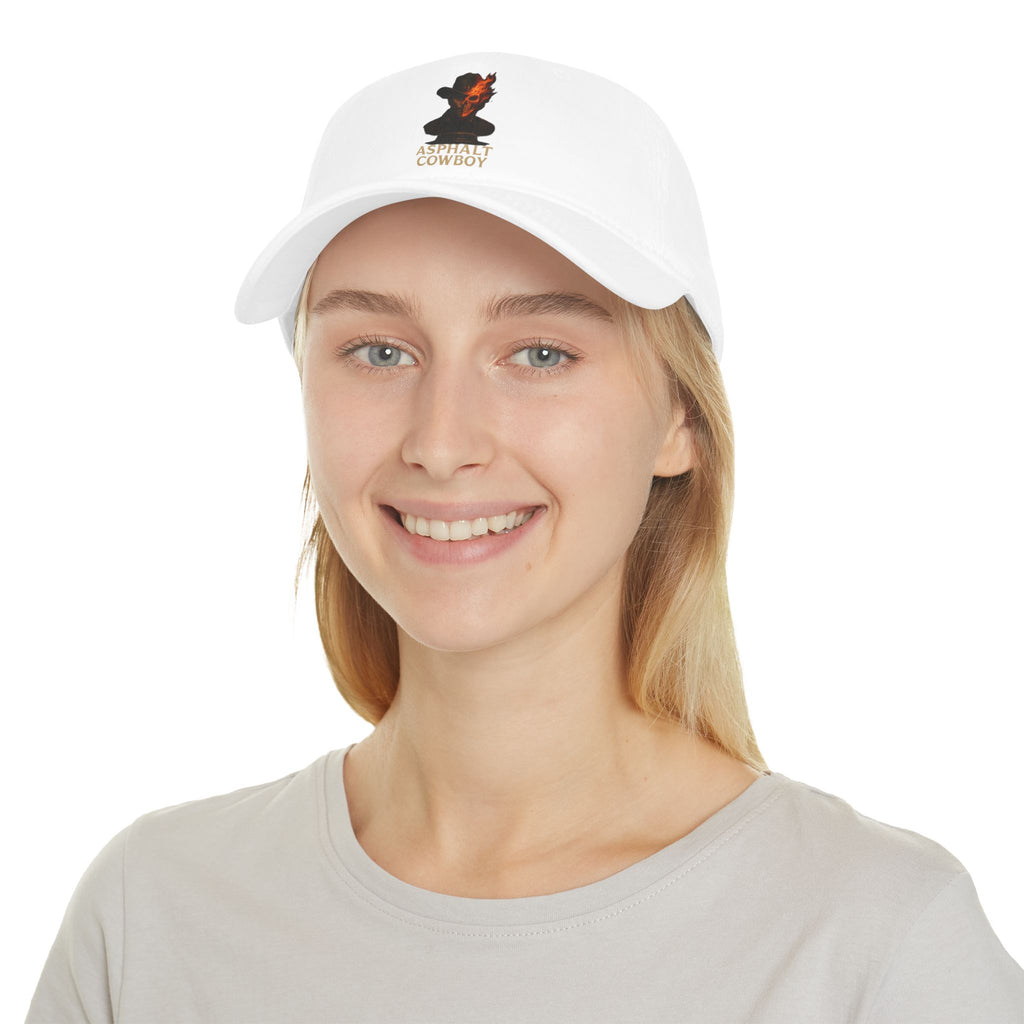 Asphalt Cowboy Flaming Skull Cap