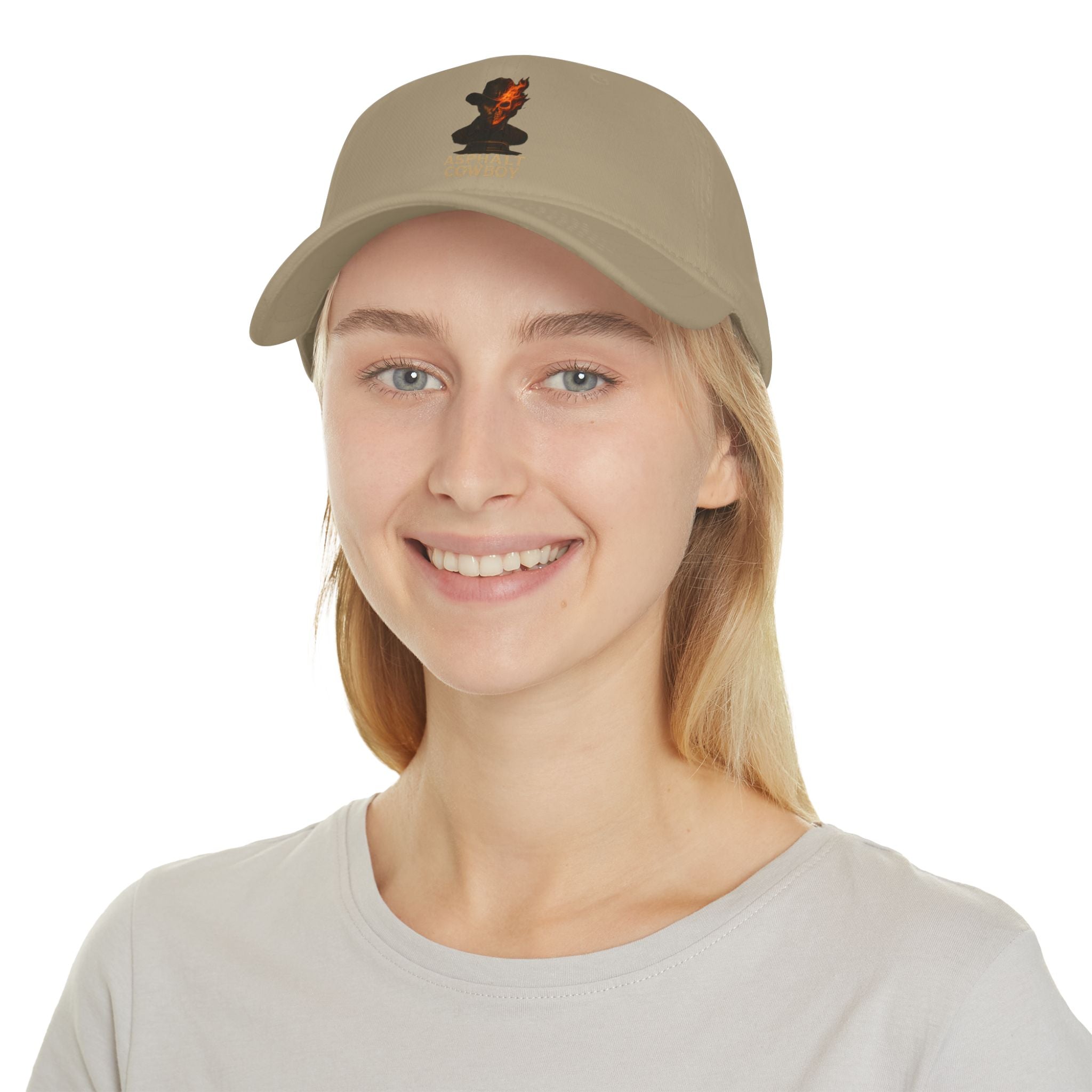 Asphalt Cowboy Flaming Skull Cap